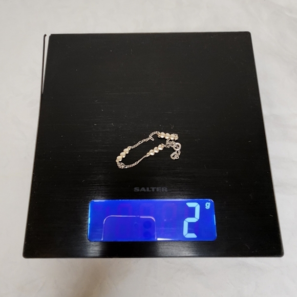 Silver Bracelet Gold Hearts - Picture 4 of 5